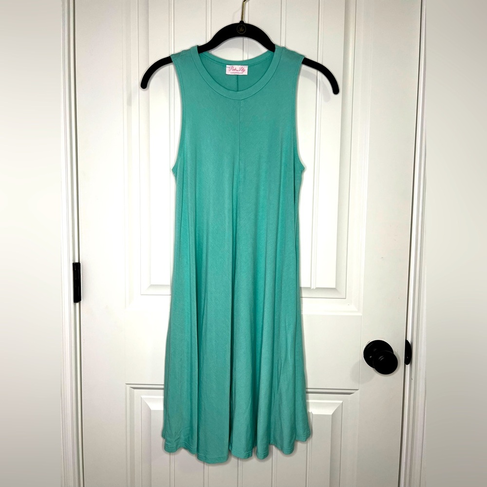 Pink Lily Baby Doll Mini Dress - Turquoise / Teal